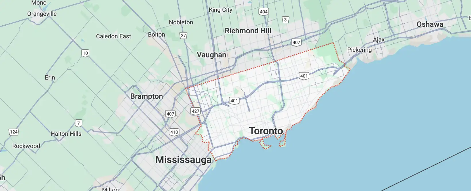 Toronto Areas We Serve